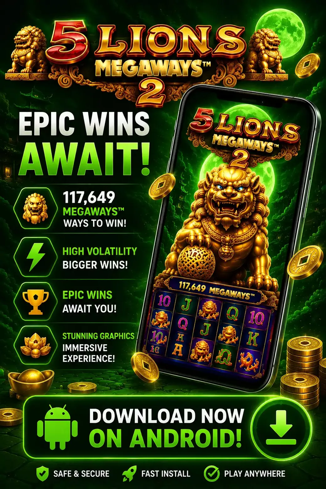 Download 5 Lions Megaways 2 Android EN 3