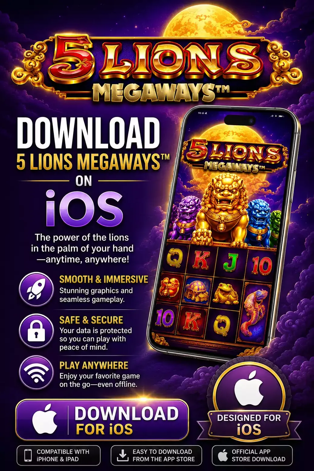 Download 5 Lions Megaways EN IOS 1